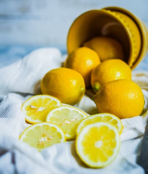 lemons on countertop