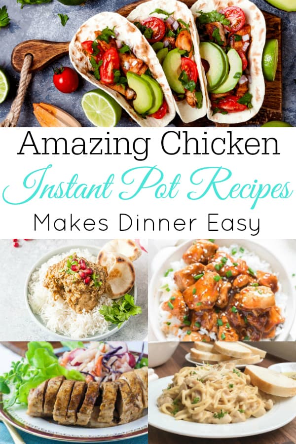 Chicken Instant Pot recipes collage