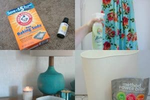 cleaning hacks collage