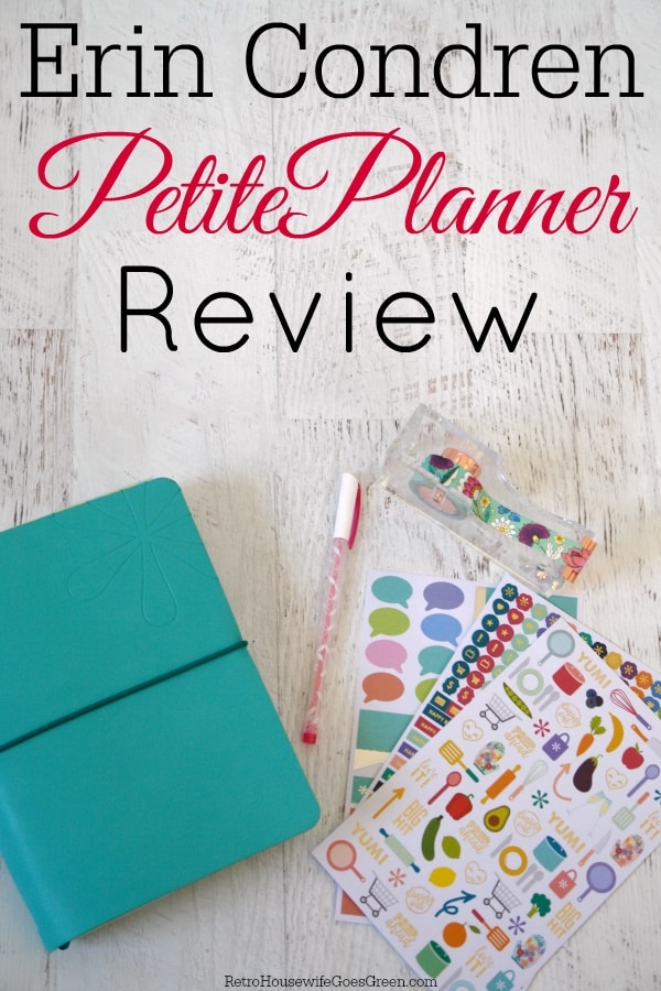 NEW Erin Condren Gratitude Journal Petite Planner with Stickers & Pocket