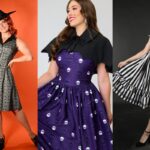 collage of vintage halloween dresses